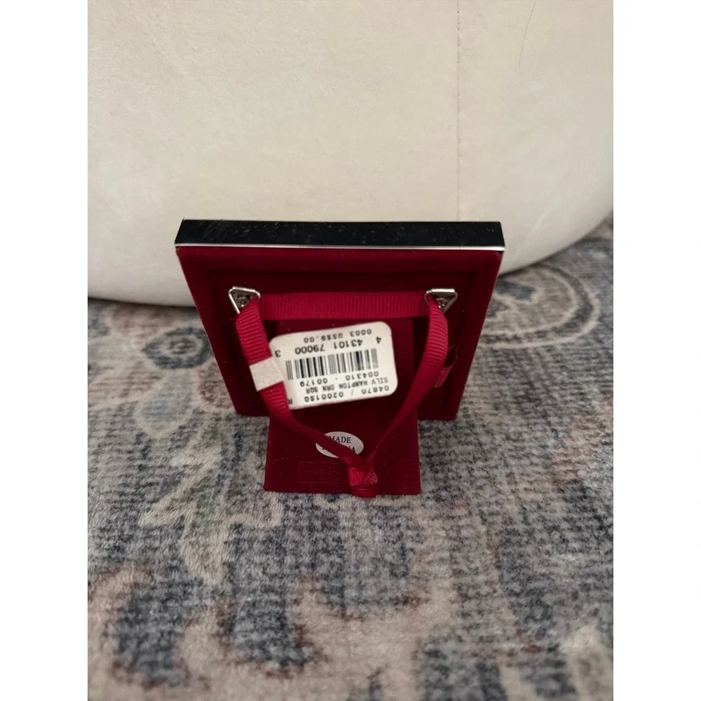 Restoration Hardware Silver Hampton Square Picture Frame Ornament